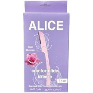 alice comfort glide breeze 3pcs razor pink sensitive skin womens contemporary style 52.0